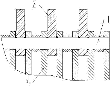 Hammer disk structure for single-segment hammer crusher