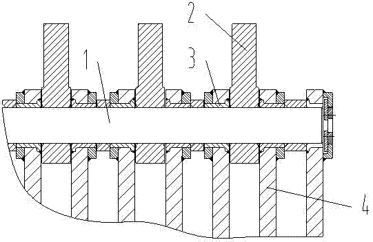 Hammer disk structure for single-segment hammer crusher