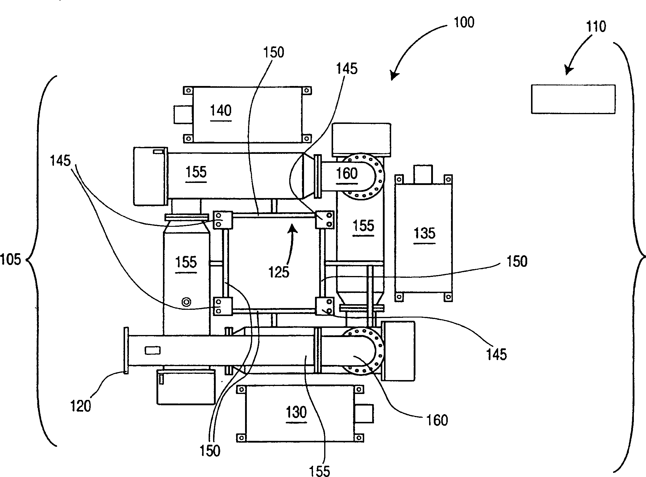 Fluid treatment system including reactor screw array