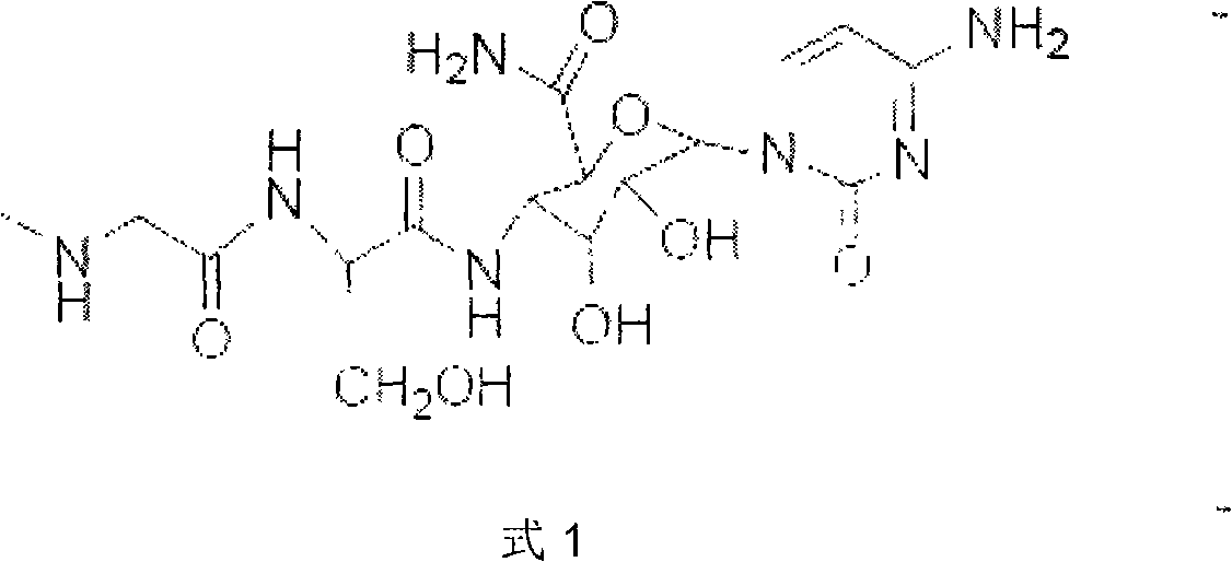 Ningnanmycin composition and preparation method thereof