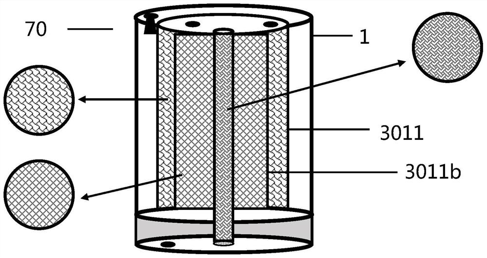 Hydrogen production device and system for fuel cell with controllable hydrogen production rate