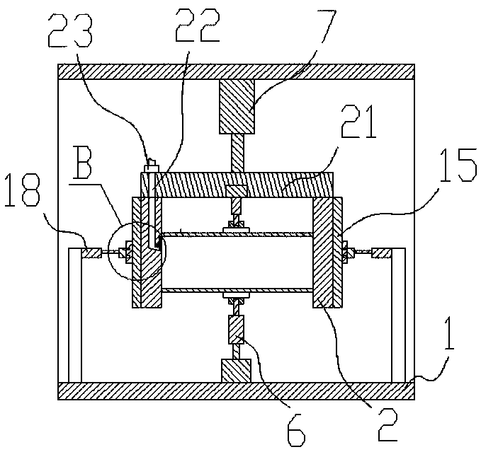 Forming mechanism for neutron radiation shielding concrete blocks