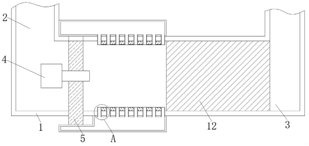 Noise reduction air supply device for refrigerated display cabinet