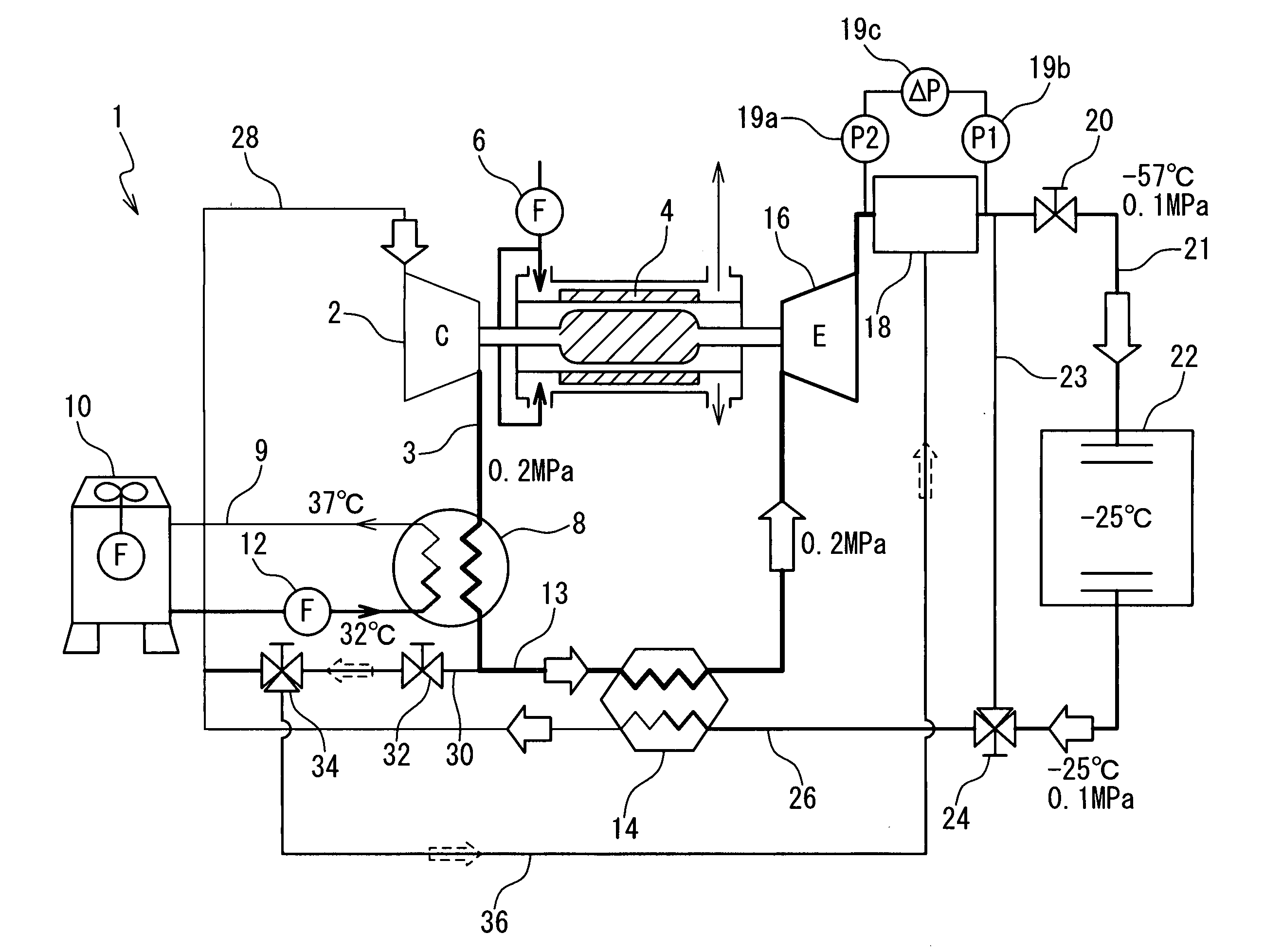 Air-refrigerant cooling apparatus