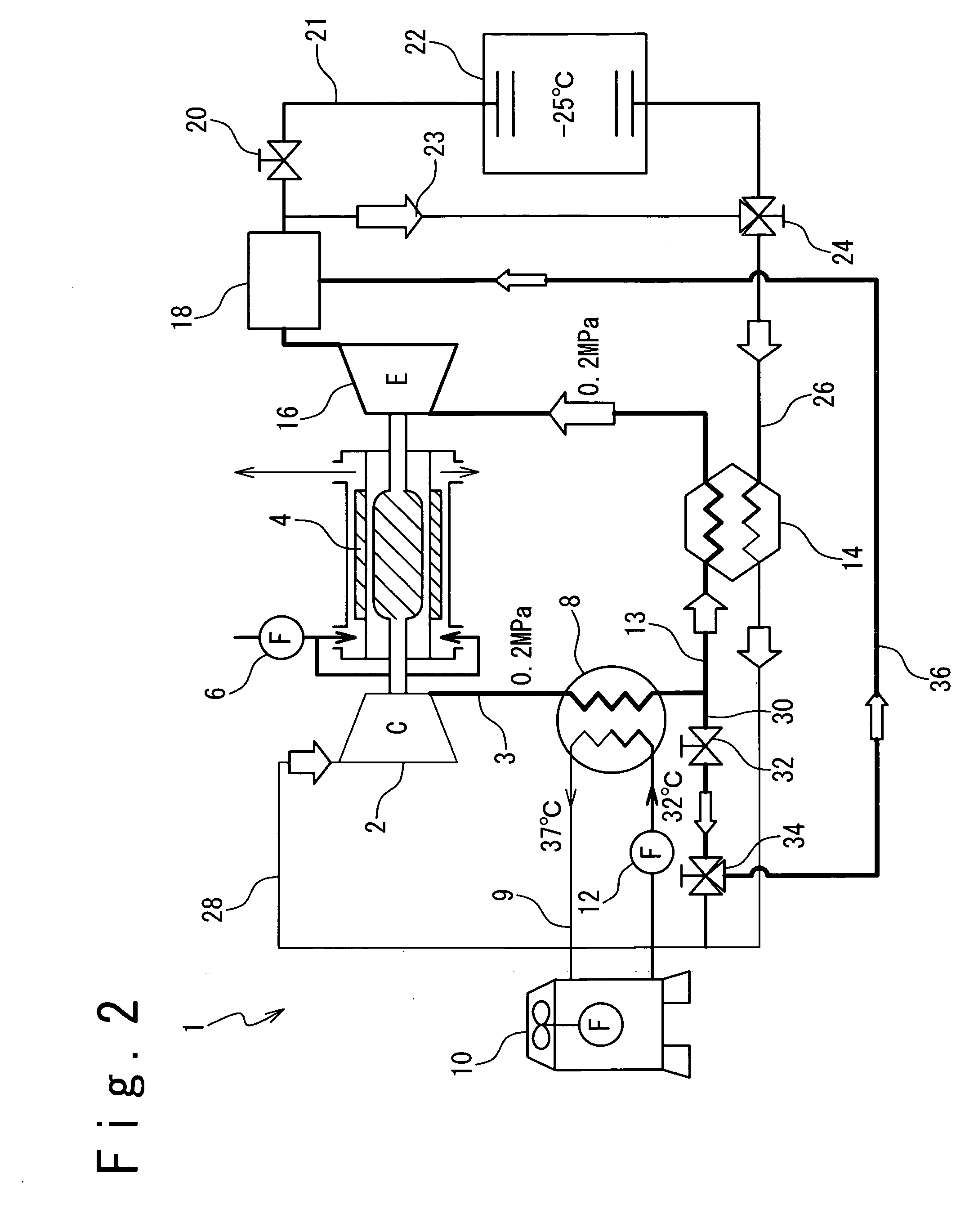 Air-refrigerant cooling apparatus