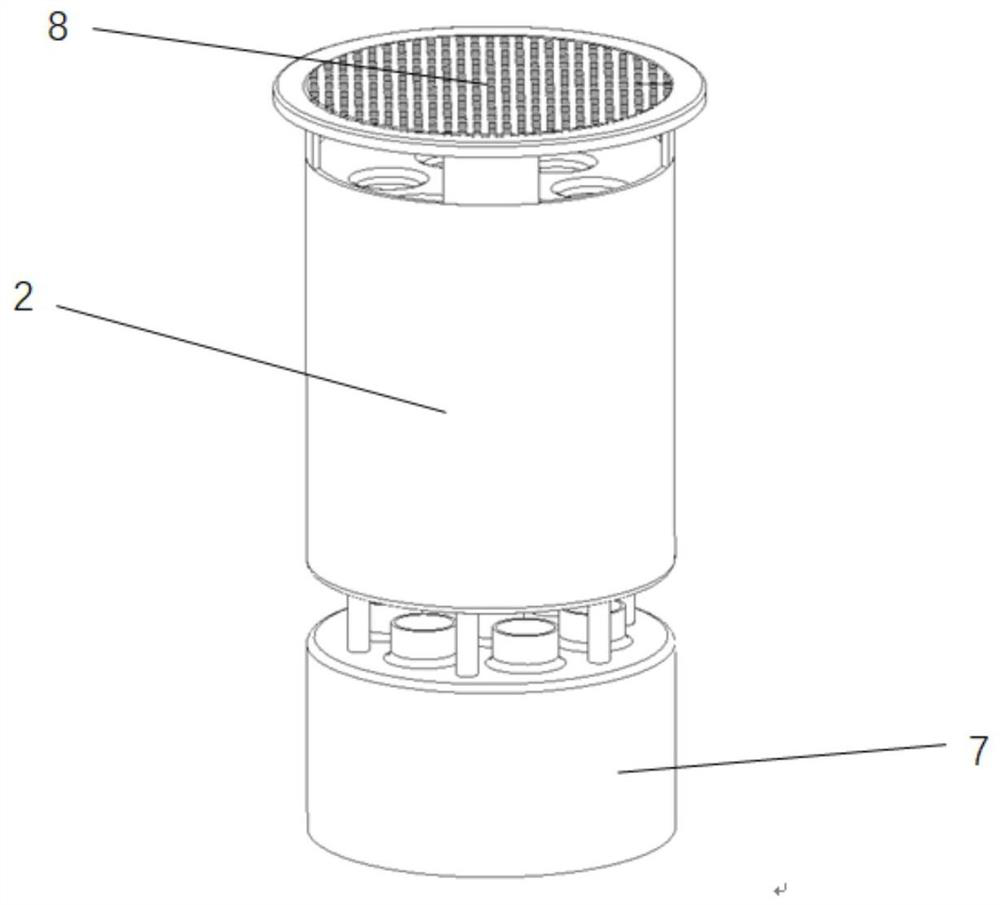 Air water taking device based on chimney effect