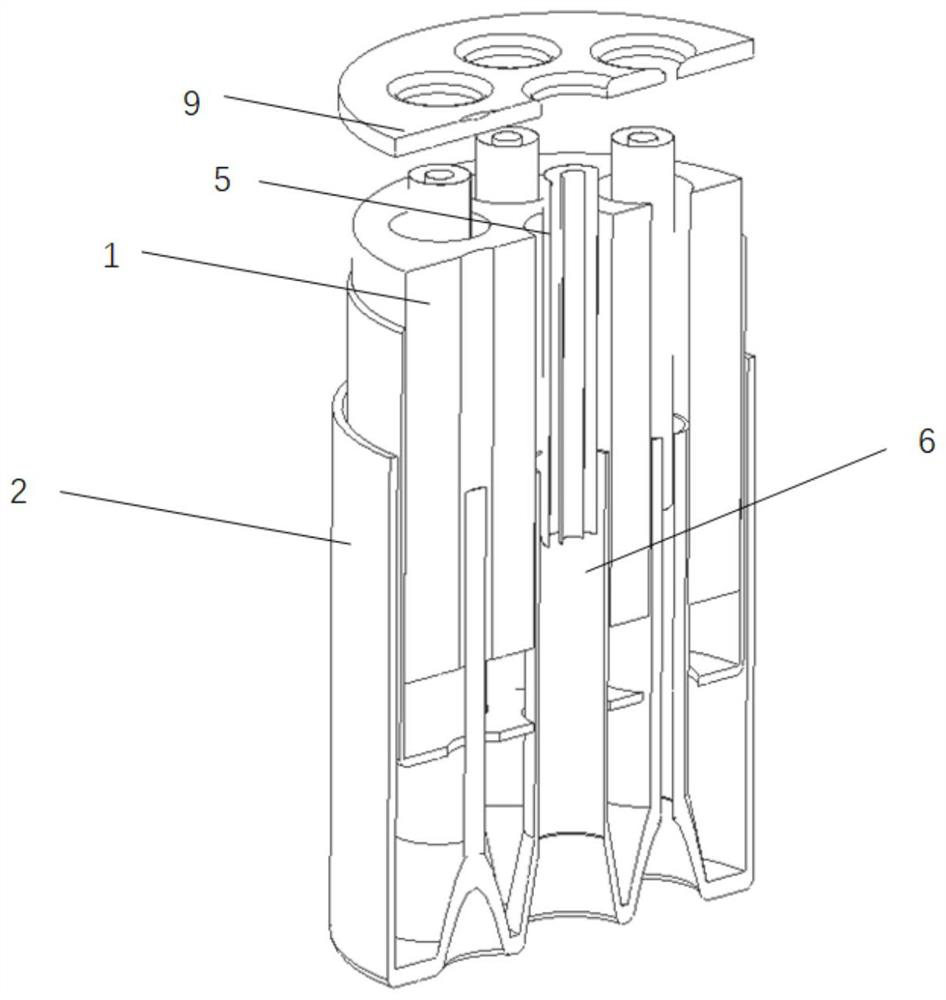 Air water taking device based on chimney effect