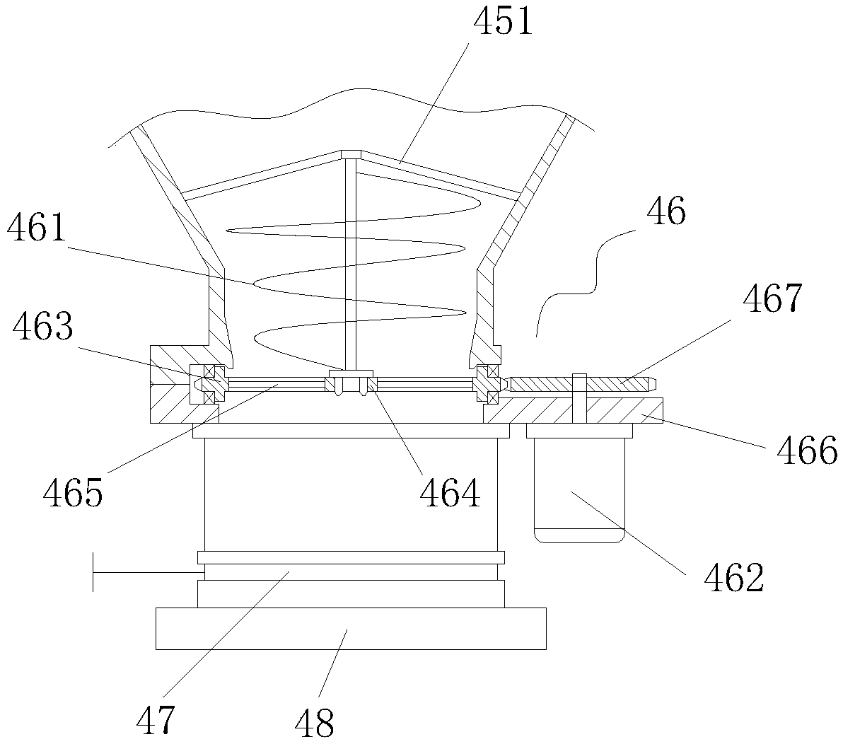 General multi-channel powder granule sucking device