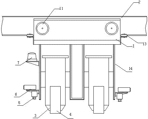 Intelligent control multi-point locating track-type video monitoring system