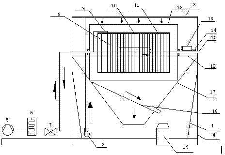 Method for using device for desalting and purifying sewage through refrigeration and centrifugation