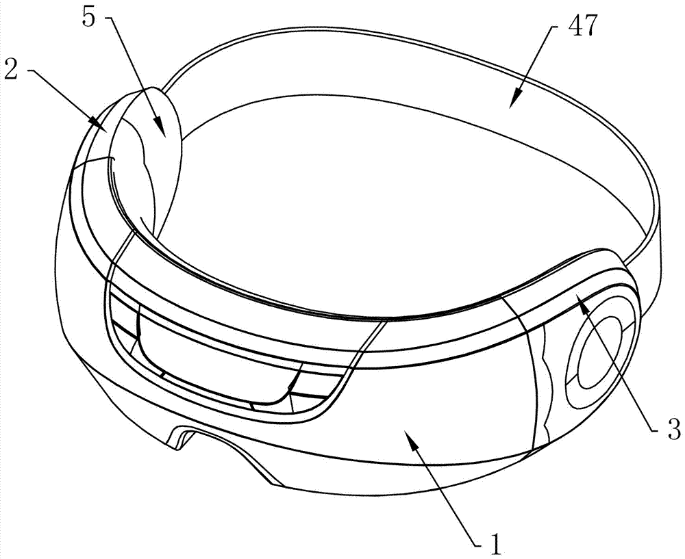 Double folding eye massager