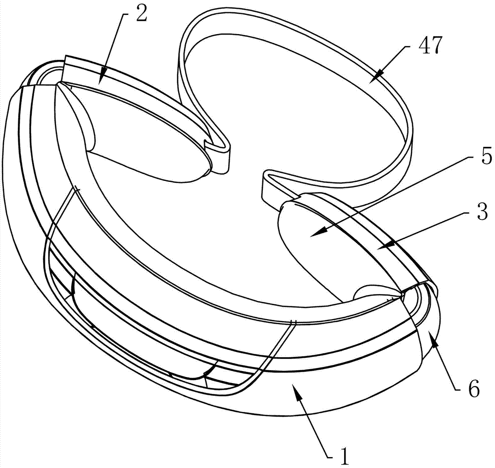 Double folding eye massager