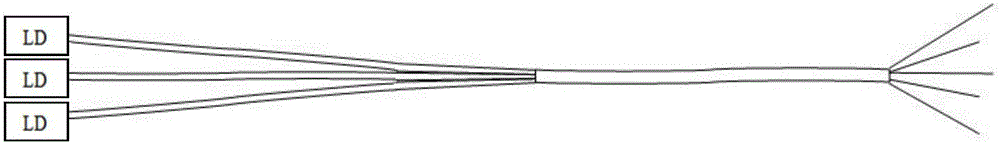 Device for eliminating laser speckles and preparation method thereof