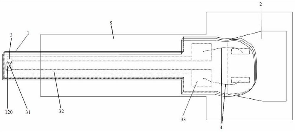 A folded nerve electrode array system and its preparation method