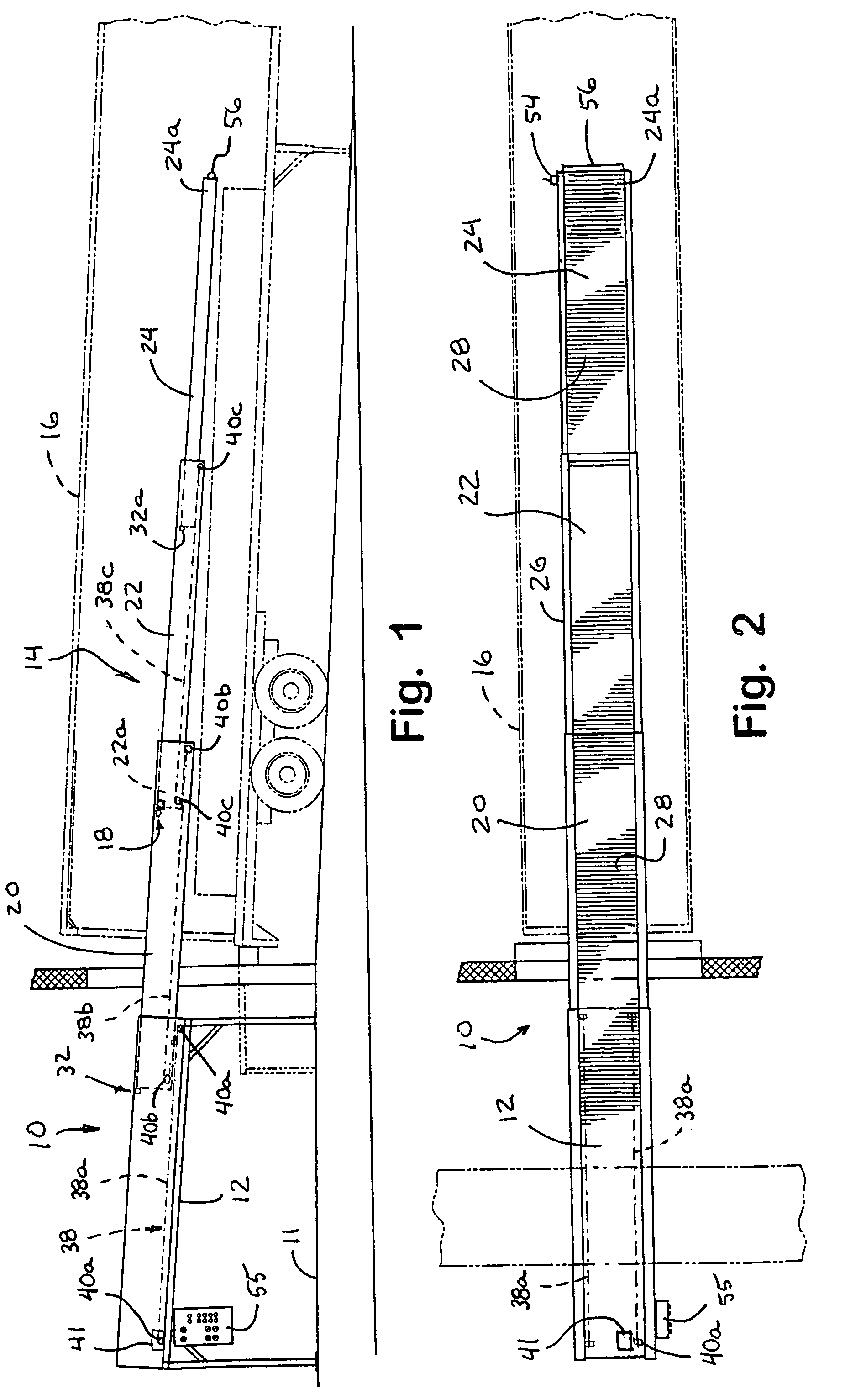 Extendable conveyor with boom brake