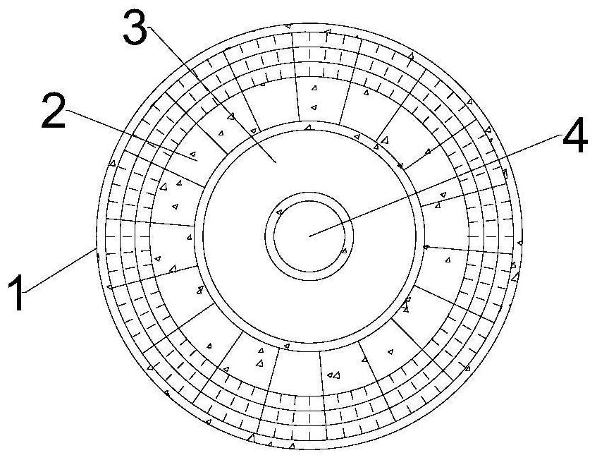 Ecological tree pool system for intercepting rainwater surface runoff pollutants