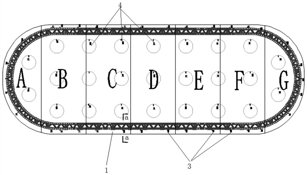 A block-by-block salvage method for a large bottom supporting plate in the river as a whole