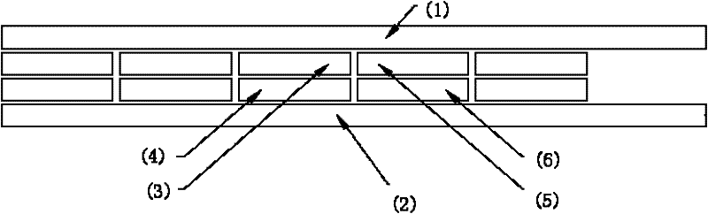 Combined double-sided adhesive tape structure and method