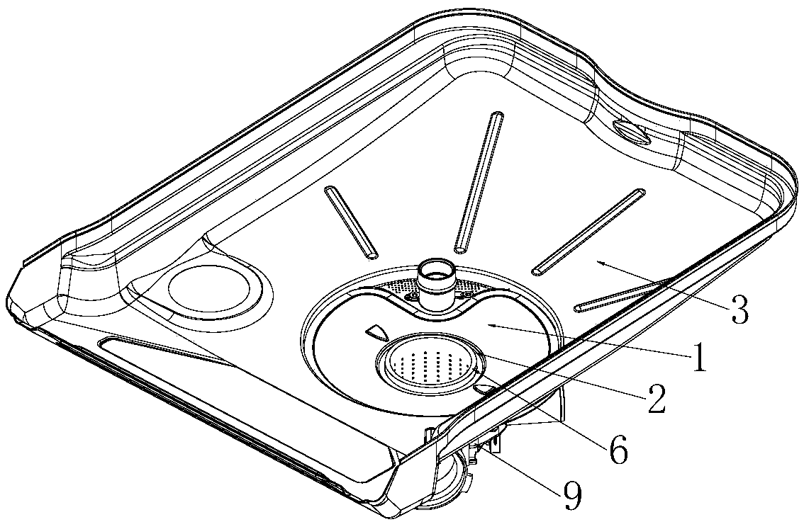 Self-cleaning filter system of dish-washing machine and dish-washing machine