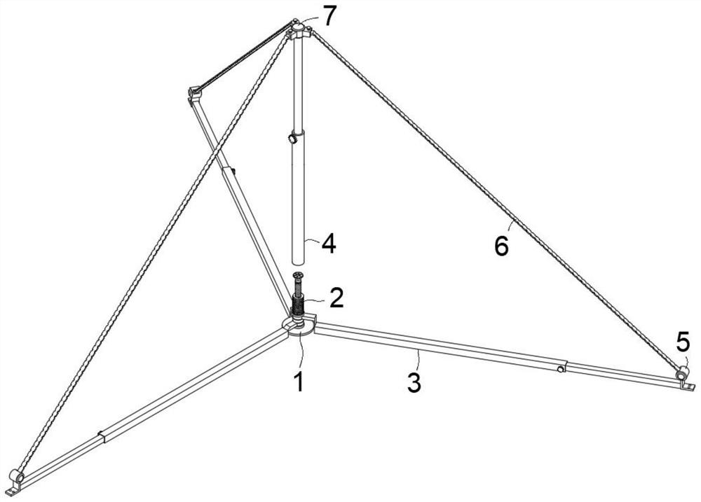 Frame structure for quickly building temporary disaster relief house during earthquake