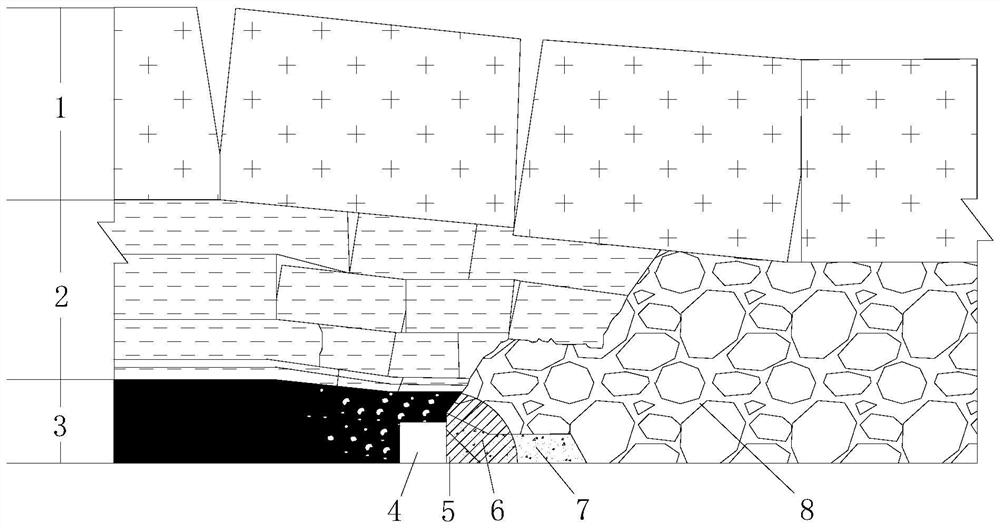 Deep well coal-pillar-free gob-side entry driving method and formed roadway