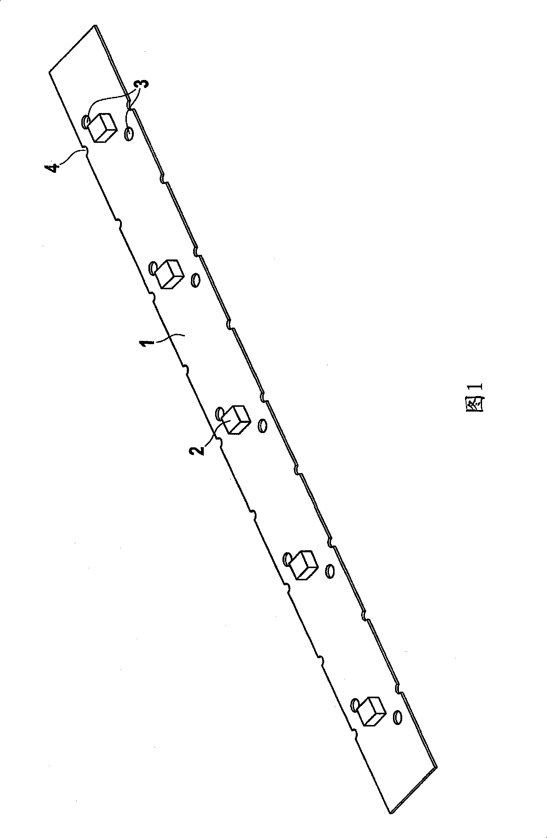 Lighting arrangement with semiconductor light sources on flexible printed circuits