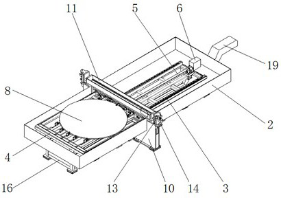 A special workbench for drilling baffles