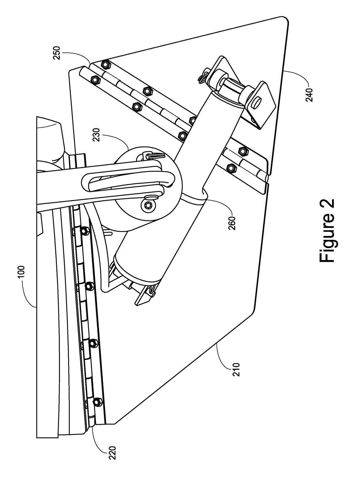 Surf wake forming system with dual actuated trim tab