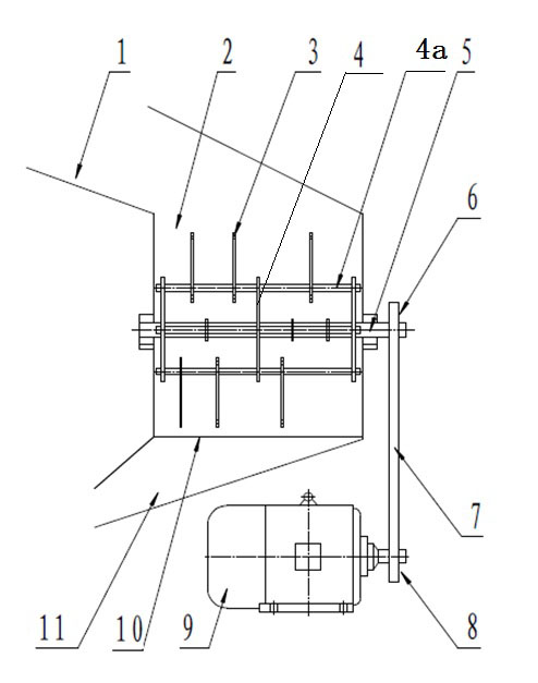 Hammer type shearing granulator