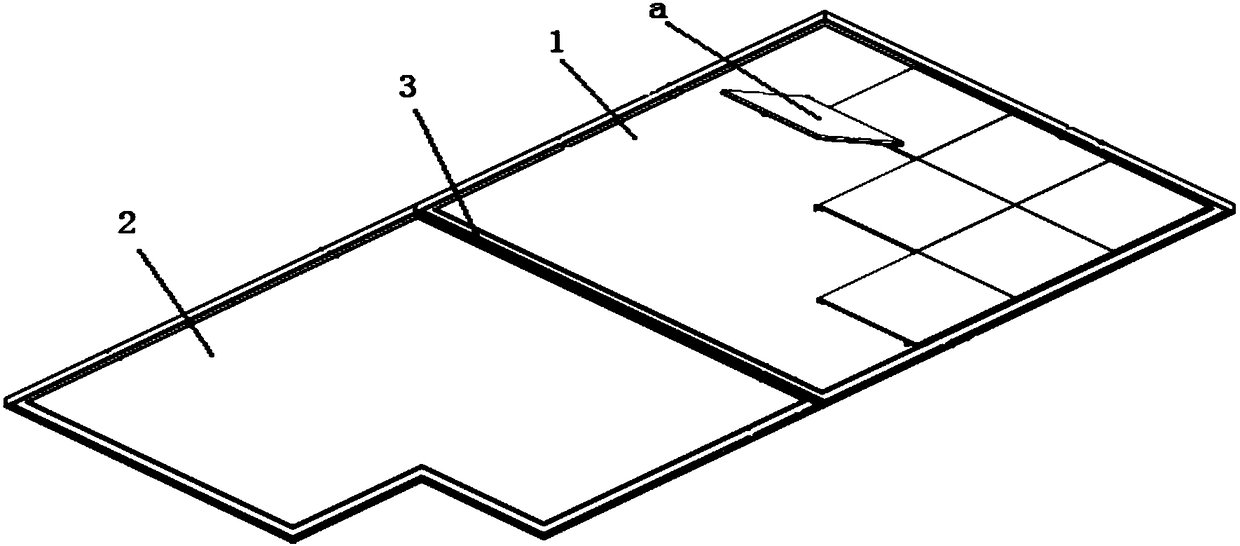 Toilet ground and laying method