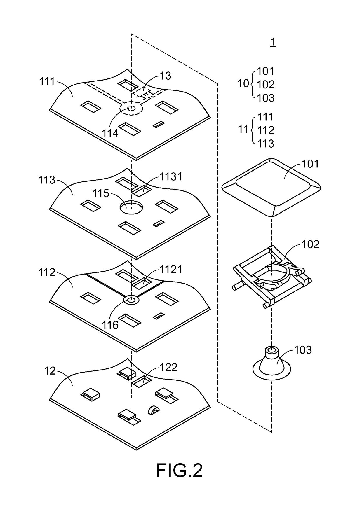 Keyboard circuit employing diodes