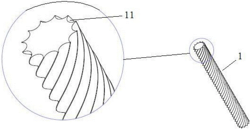 Electric contact part with elastic double spiral wire winding type contact element