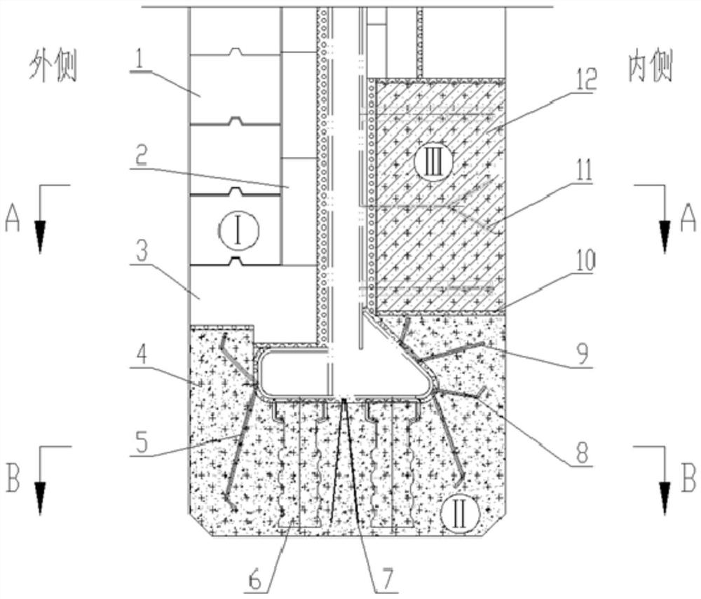 A circular suspended masonry structure for industrial furnaces with internal and external channels