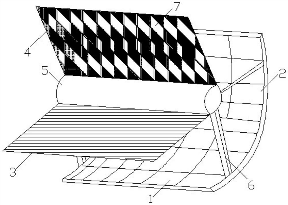 A parabolic trough solar collector