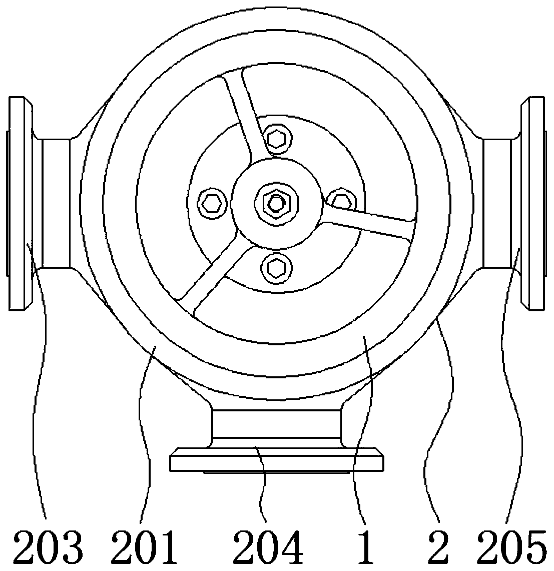 Valve capable of changing gas flow direction