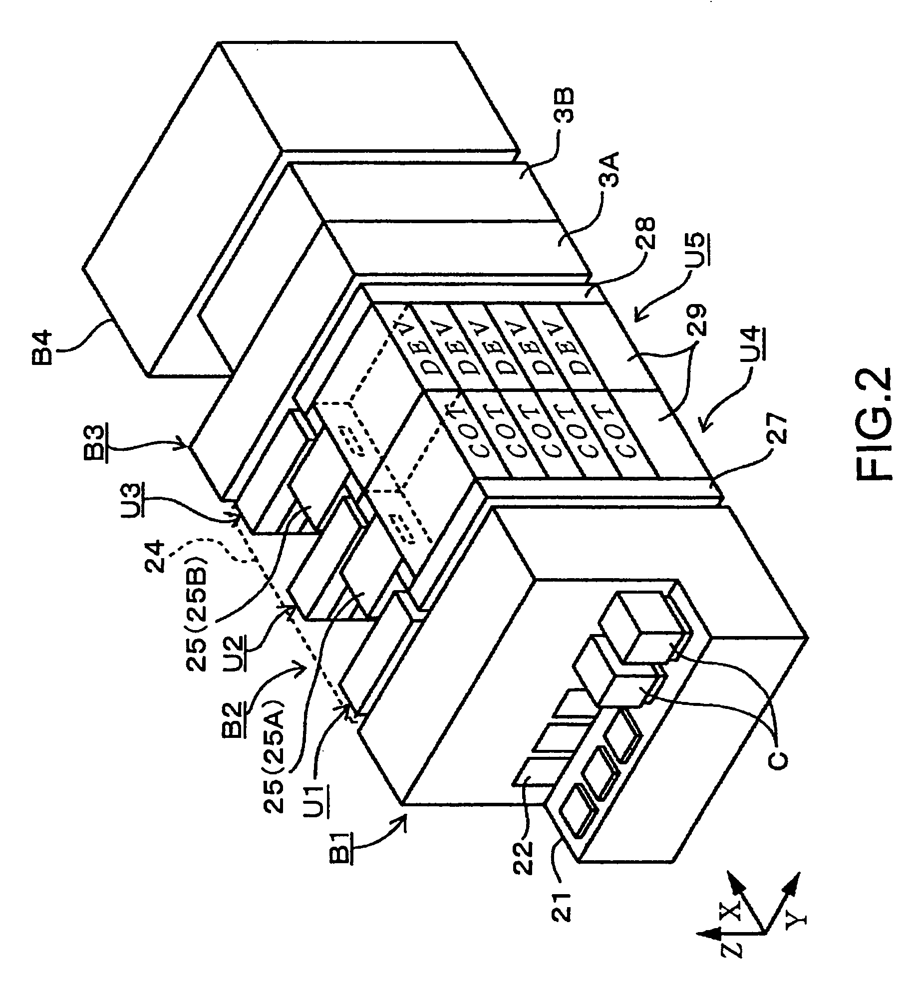 Wafer processing system, coating/developing apparatus, and wafer, processing apparatus