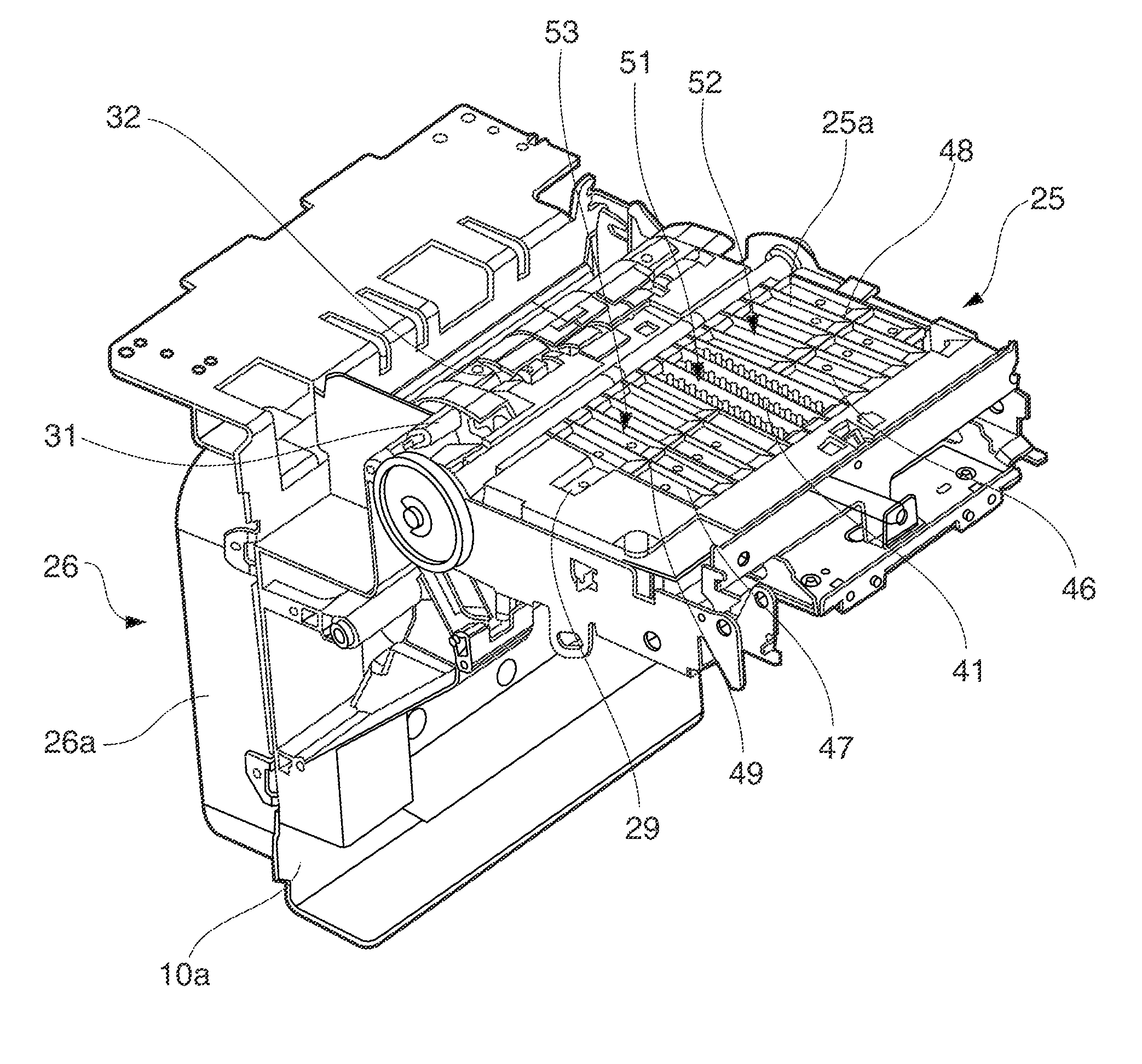 Vacuum platen mechanism and fluid droplet discharge device