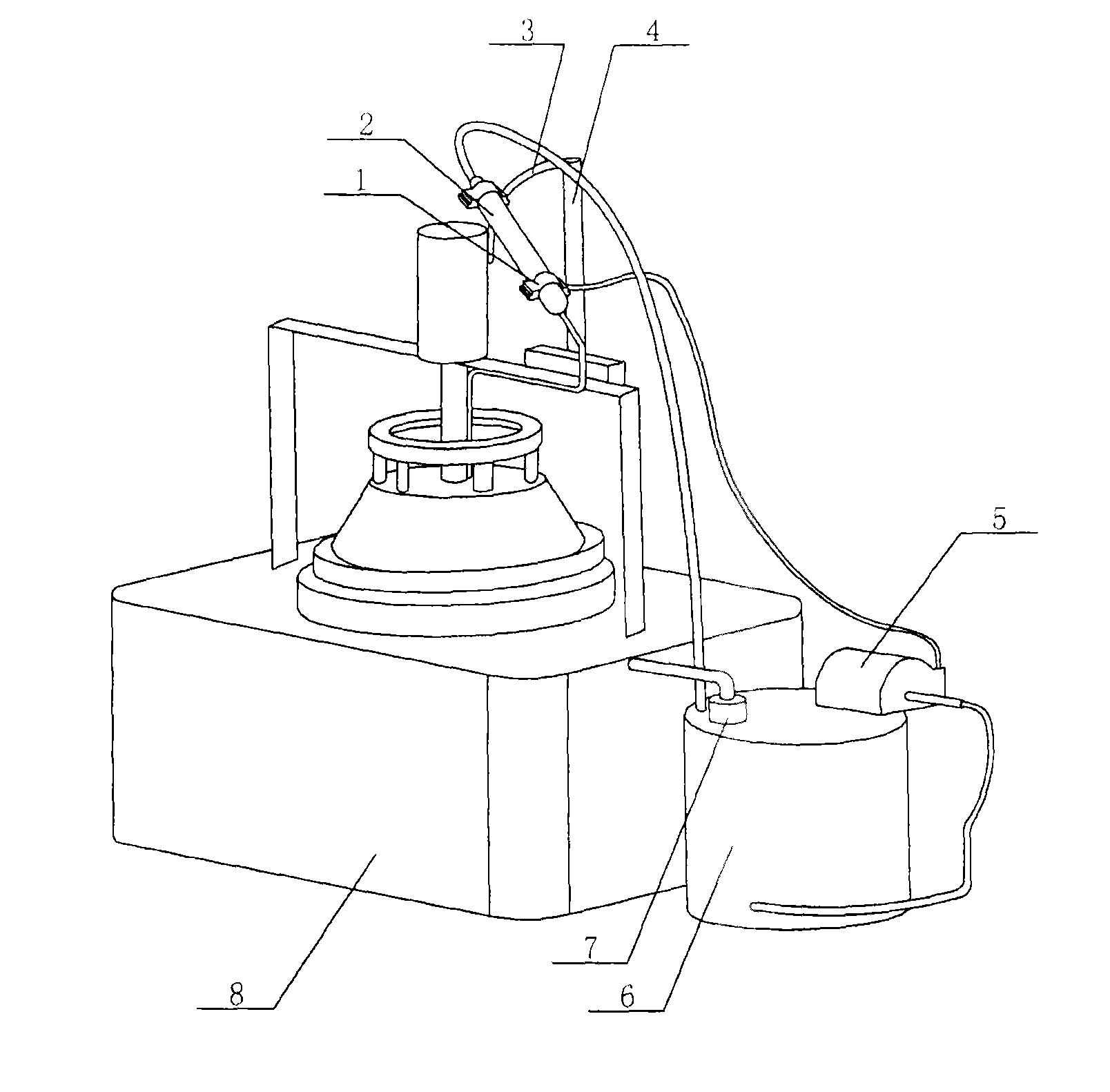 Adjustable-pressure automatic stirring liquid supply system