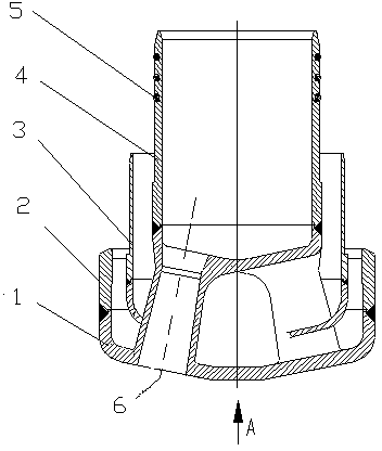 Oxygen lance nozzle with concentrated streams