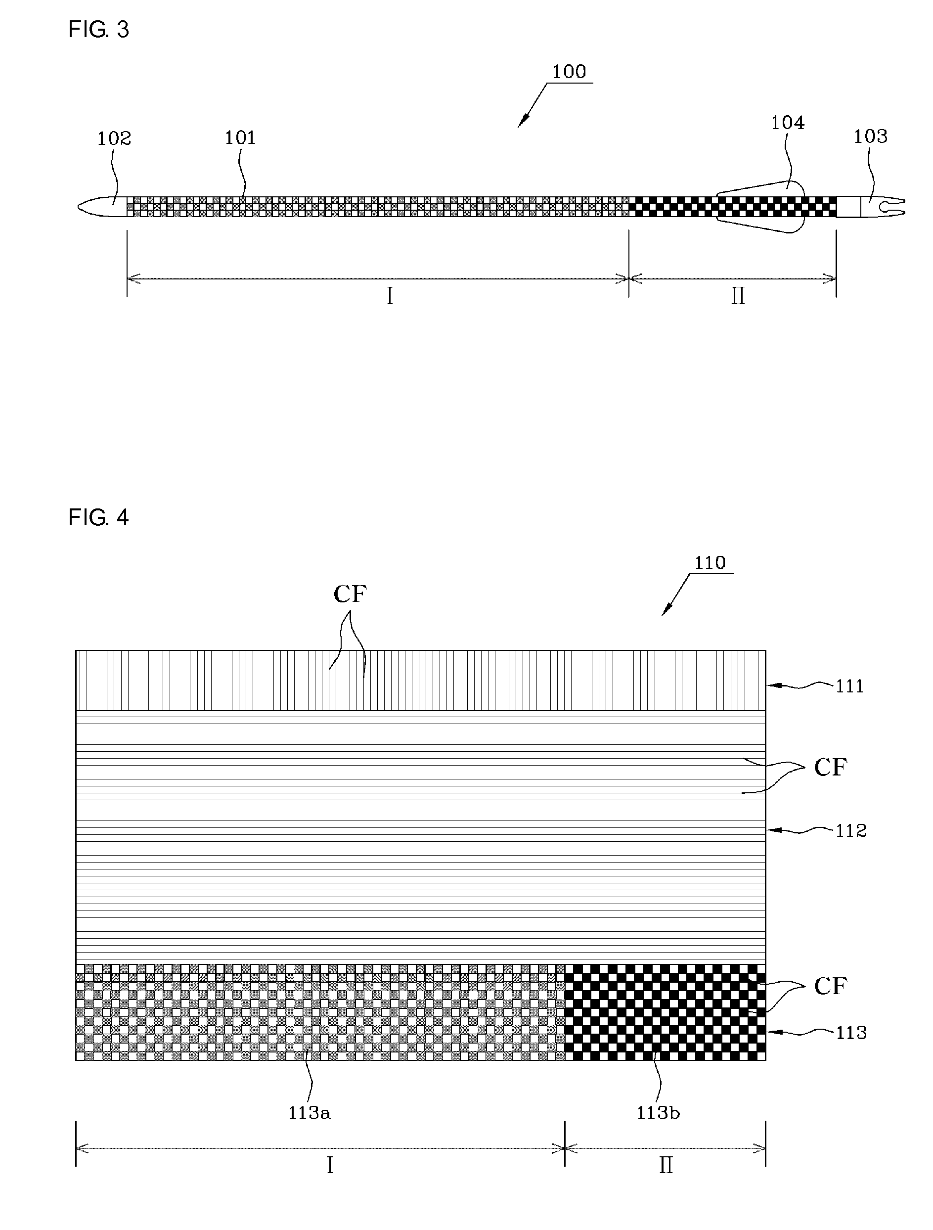 Arrow shaft having front/rear two-stage spine structure