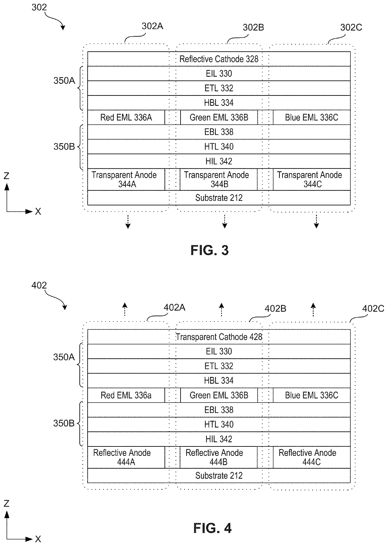 Display devices with different light sources