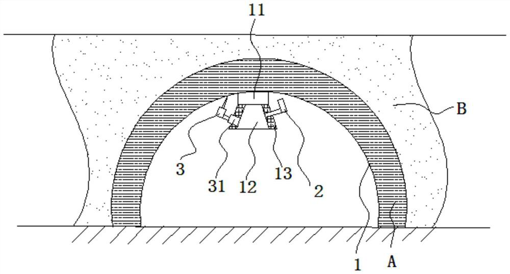 Method for judging weak surrounding rock tunnel primary support cavity