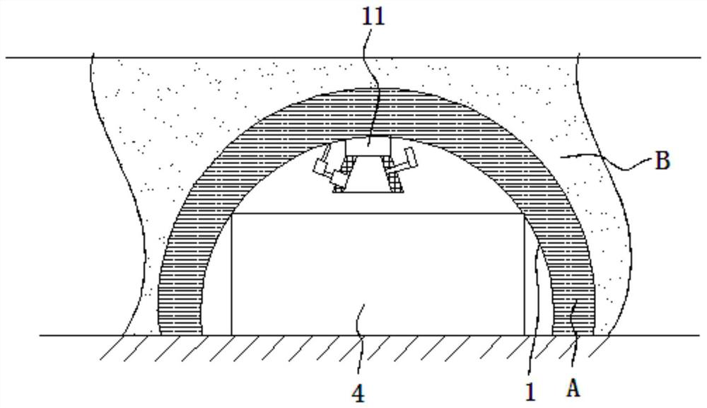 Method for judging weak surrounding rock tunnel primary support cavity