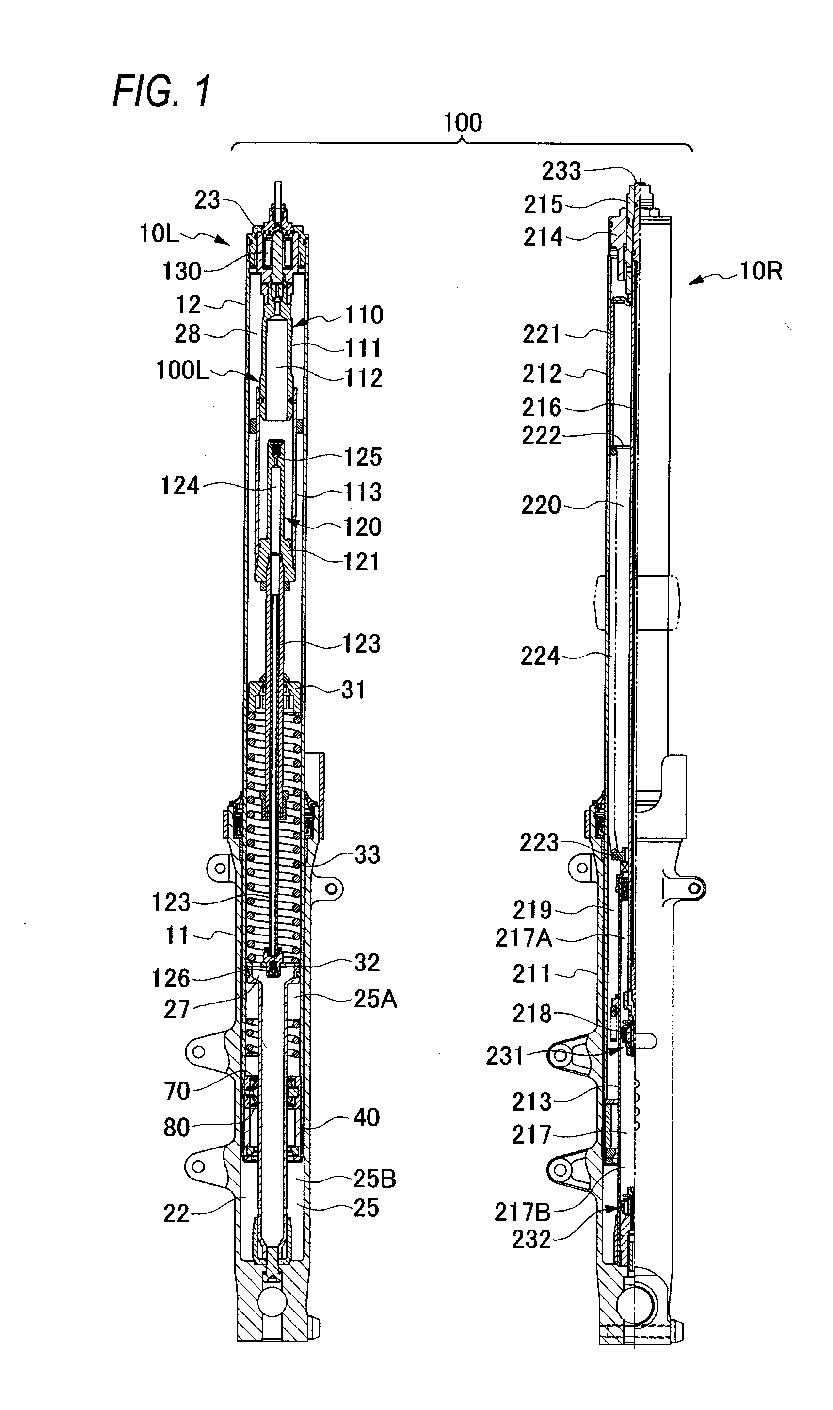 Vehicle height control device for motorcycle