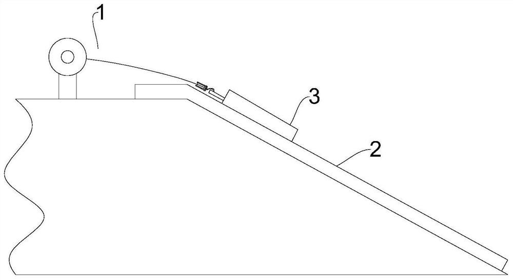 River levee slope protection sliding formwork device