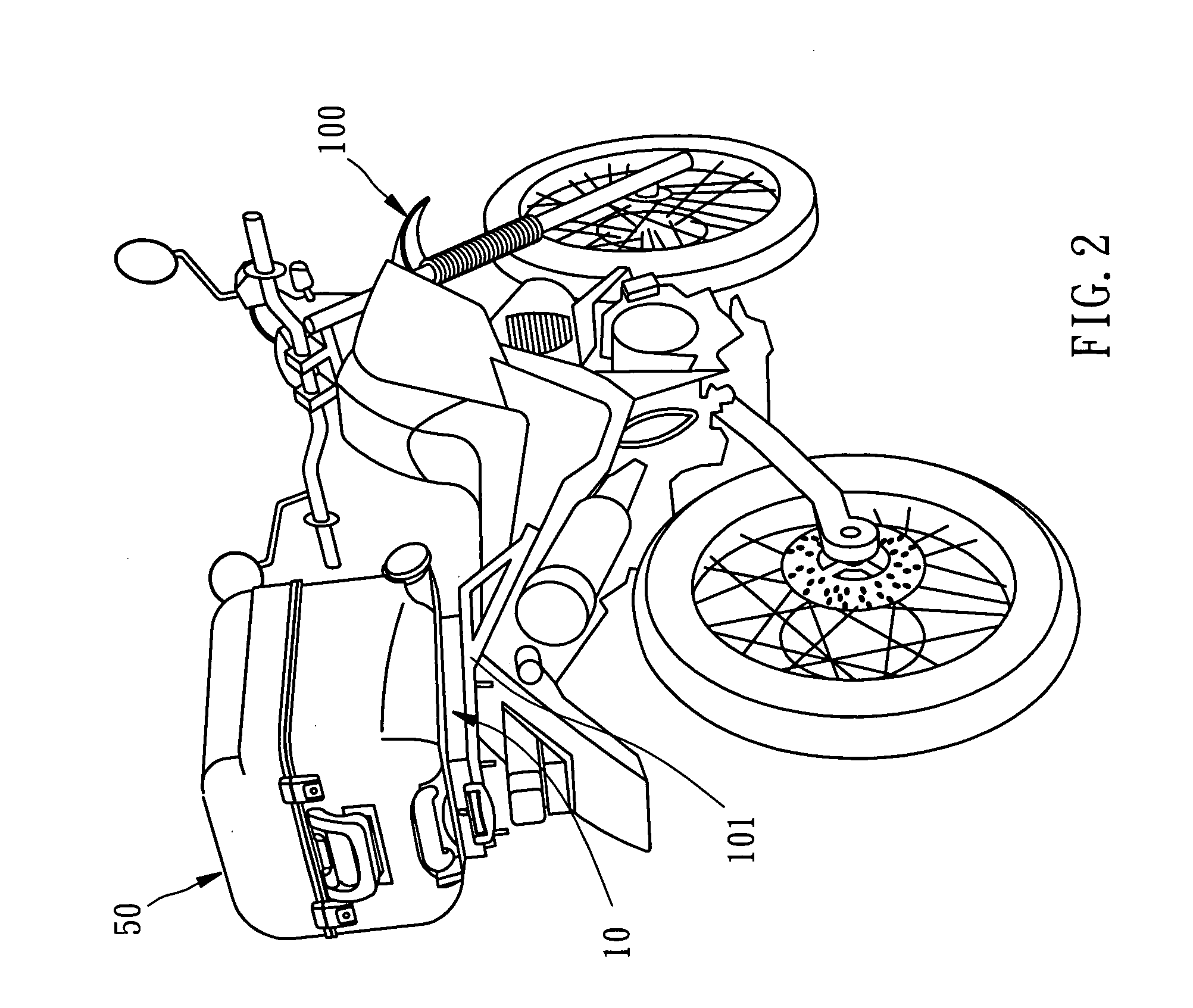 Storage box assembly for motorcycle