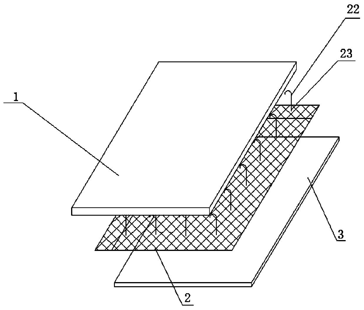 Novel wall decoration composite plate and construction method thereof