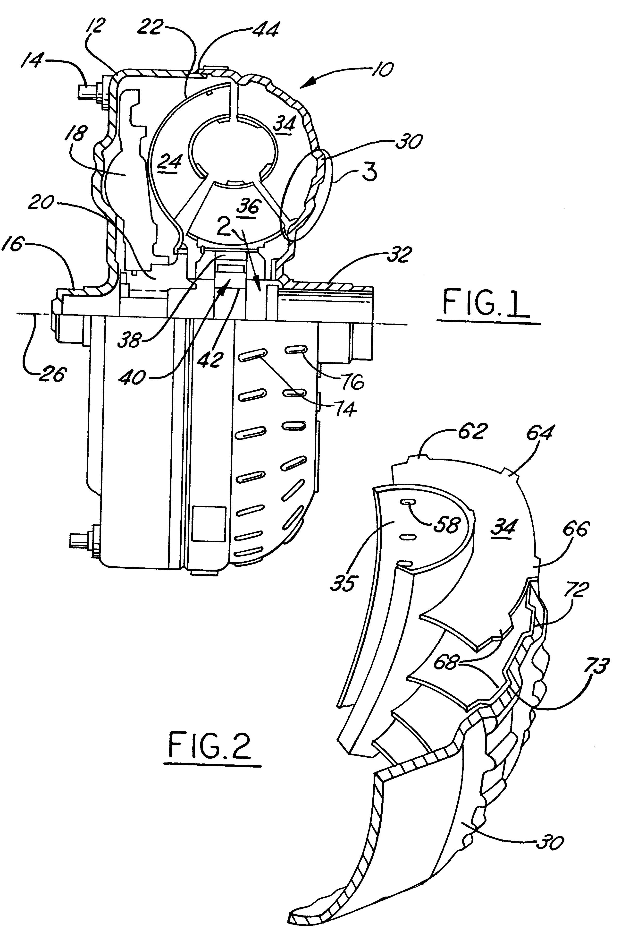 Torque converter blades brazed to a housing using a magnetic heating process