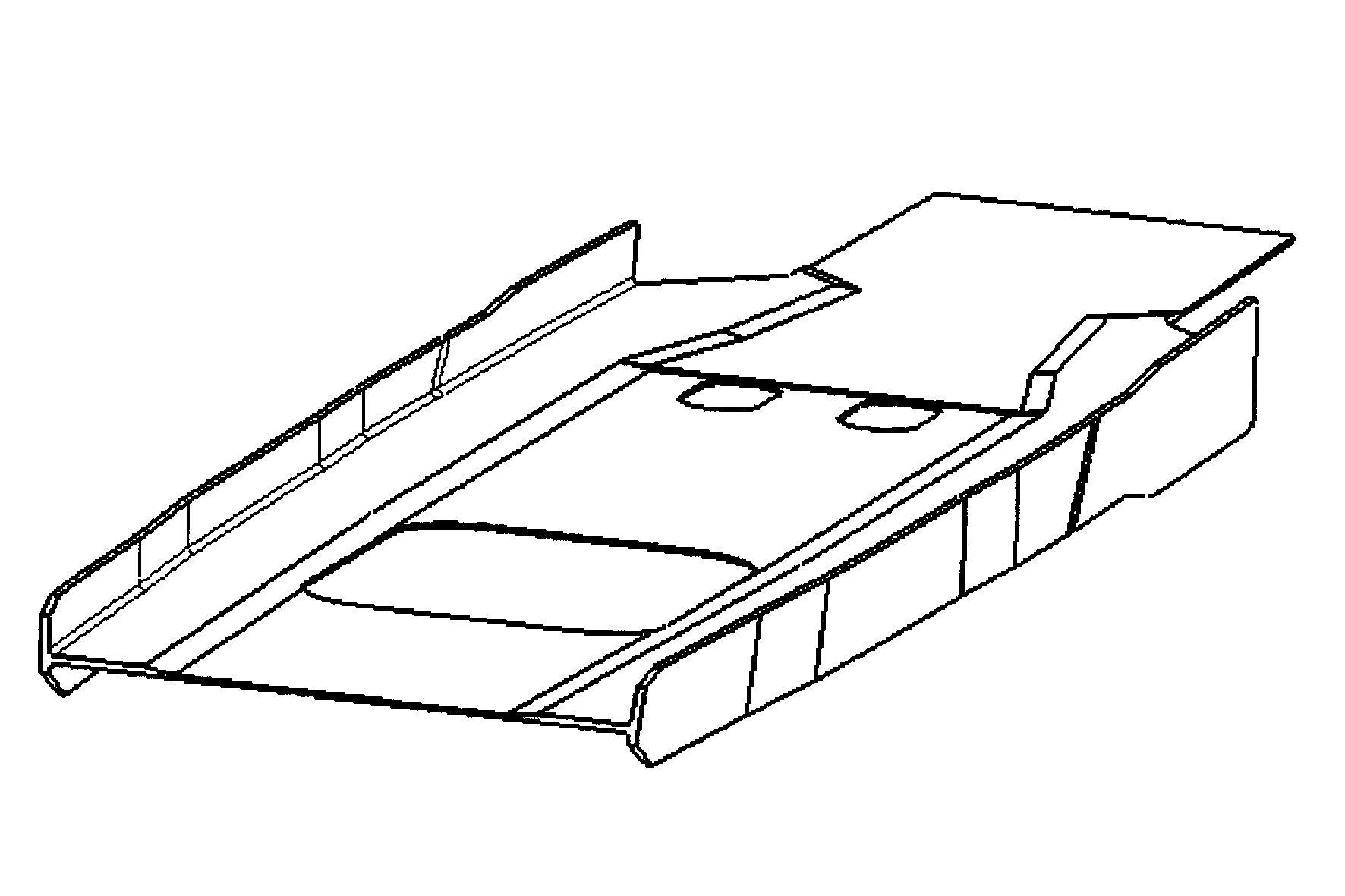 Processing method of long-narrow composite material molding part assembling mould