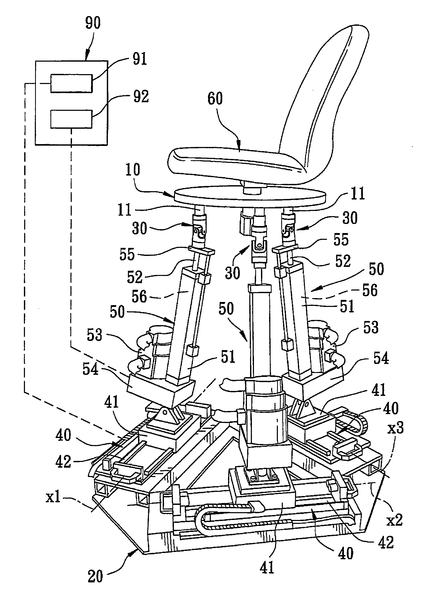 Motion platform device for spatial disorientation simulation